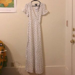 NWT forever 21 polka dot wrap maxi dress